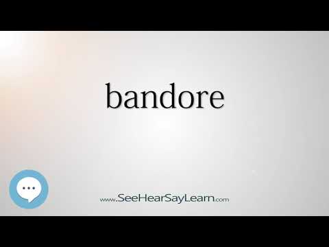 Vídeo: O que significa a palavra bandore?