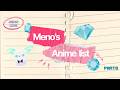 【Chatting】Meno's Anime List (Part8)【Ibuki Meno】