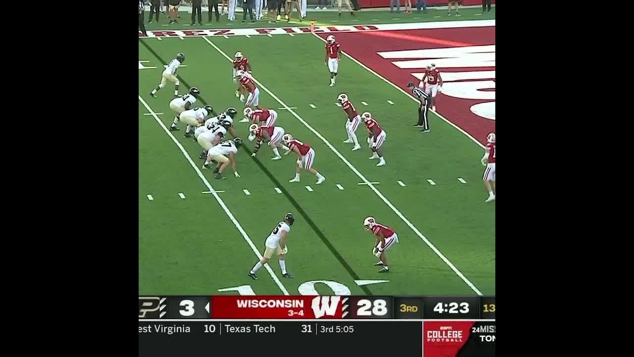 Purdue TE Payne Durham TD at Wisconsin | Bg Ten Football