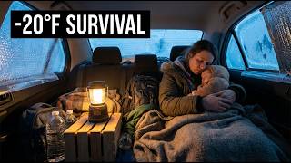 How a Homeless Mom sleep in a car without heat