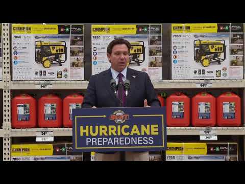 Governor DeSantis Holds Hurricane Preparedness Event