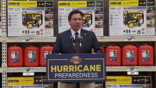 Governor DeSantis Holds Hurricane Preparedness Event