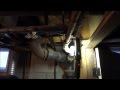 old copper drain leaking in farm house:plumbing repair