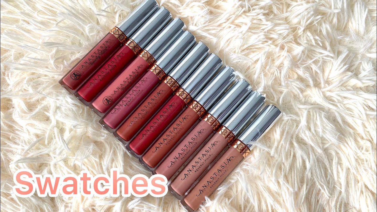 Anastasia 🔥Beverly Hills 💓liquid lipstick matte swathes 10 shades😆