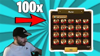 100 LEGENDARY RUNES??? (Summoners War)