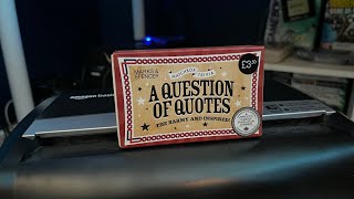 A Question Of Quotes! - Sarcasm Review