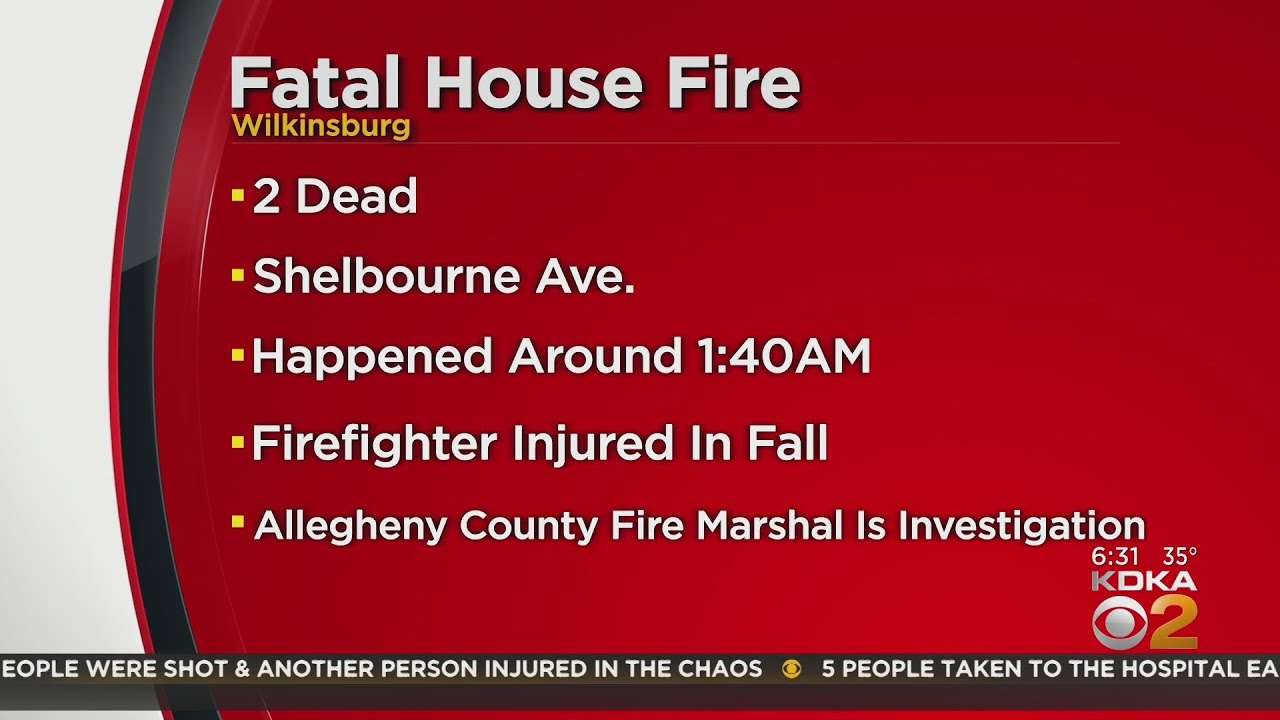 Two dead in house fire in Wilkinsburg