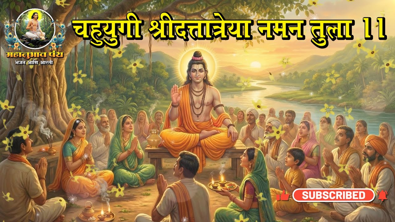 चहुयुगी श्रीदत्तात्रेया नमन तुला Chahuyugi Shri Dattatreya Naman Tula