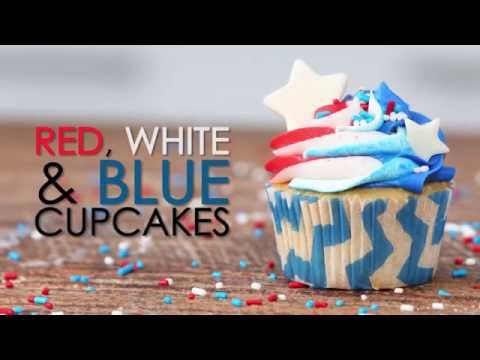 How to Make Red, White, and Blue Cupcakes