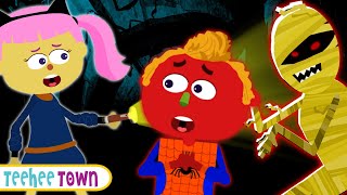 Midnight Adventure: Haunted Tunnel   Spooky Halloween Songs For Kids | TeeheeTown