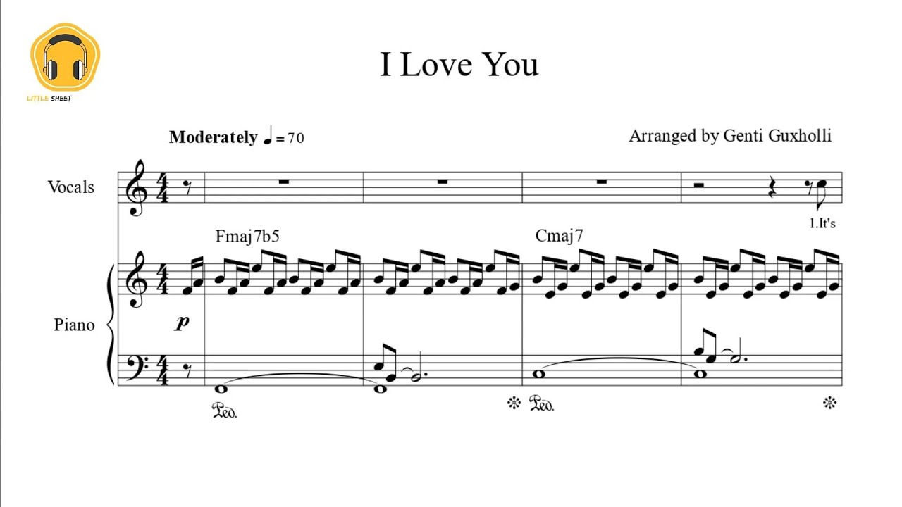I Love You by Billie Eilish (Piano/Vocal/Chords/Sheets)