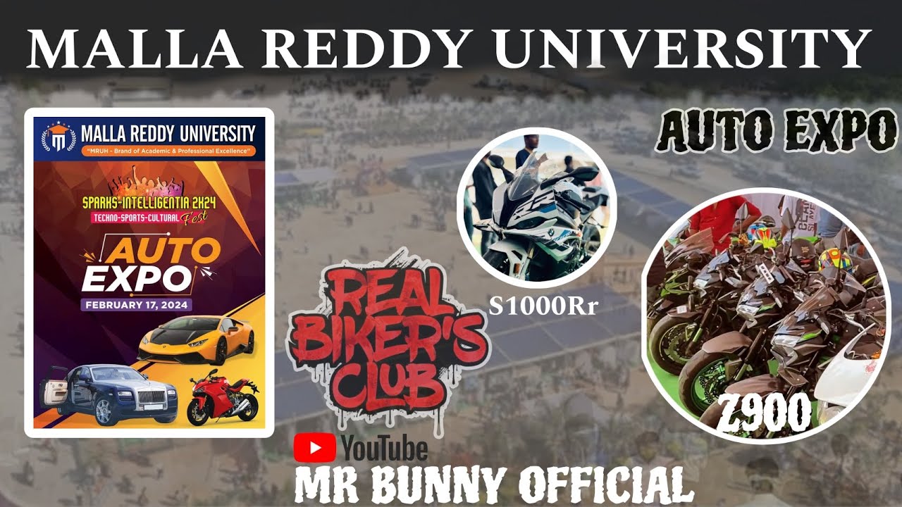 MALLA REDDY UNIVERSITY లో AUTO EXPO 2024 || Girl's Reaction🥵💥🚀 #viral # ...
