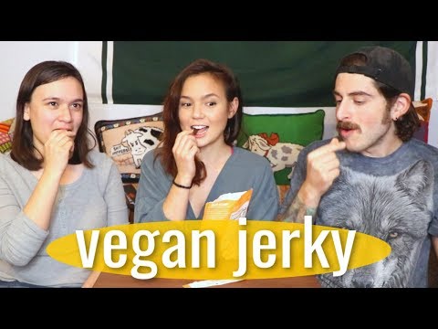 Trying All the Vegan Jerky  Faux Beef Jerky Taste Test  ft. a non-vegan