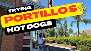 FIRST TIME EATING AT PORTILLO'S HOT DOGS 