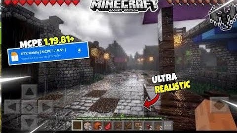 New Rtx Shader😍 For Minecraft Pocket Edition 1.19.80/1.20|| Rtx Shaders For Mcpe 1.19||