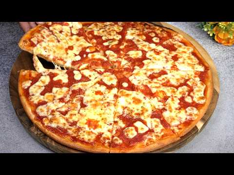 I Don't Use Traditional Dough Anymore! Soft And Crispy Liquid Dough Pizza!