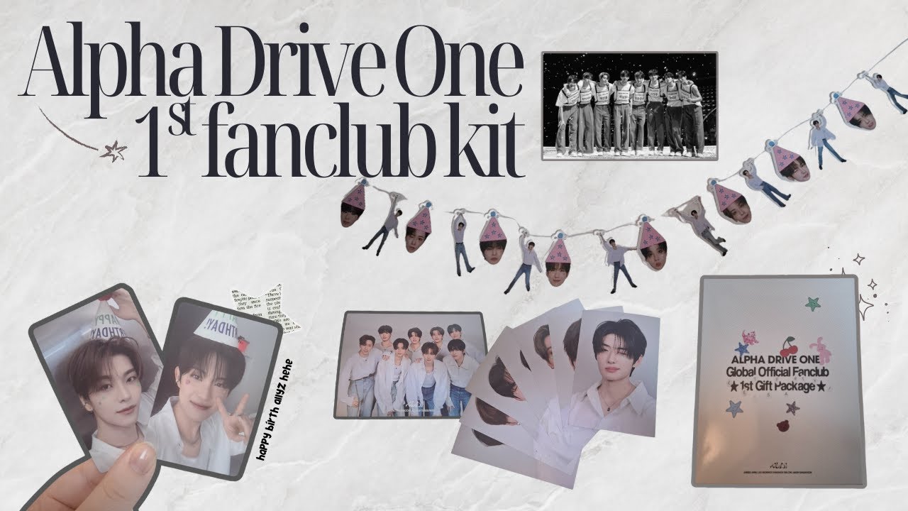 UNBOXING ALPHA DRIVE ONE 1ST GLOBAL FANCLUB KIT // ALLYZ!