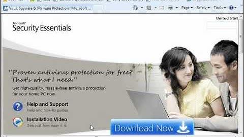 Windows 7 Tutorial Microsoft Security Essentials Microsoft Training Lesson 7.4