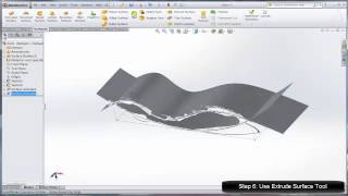 Solid Flow Form made from Surface Extrudes