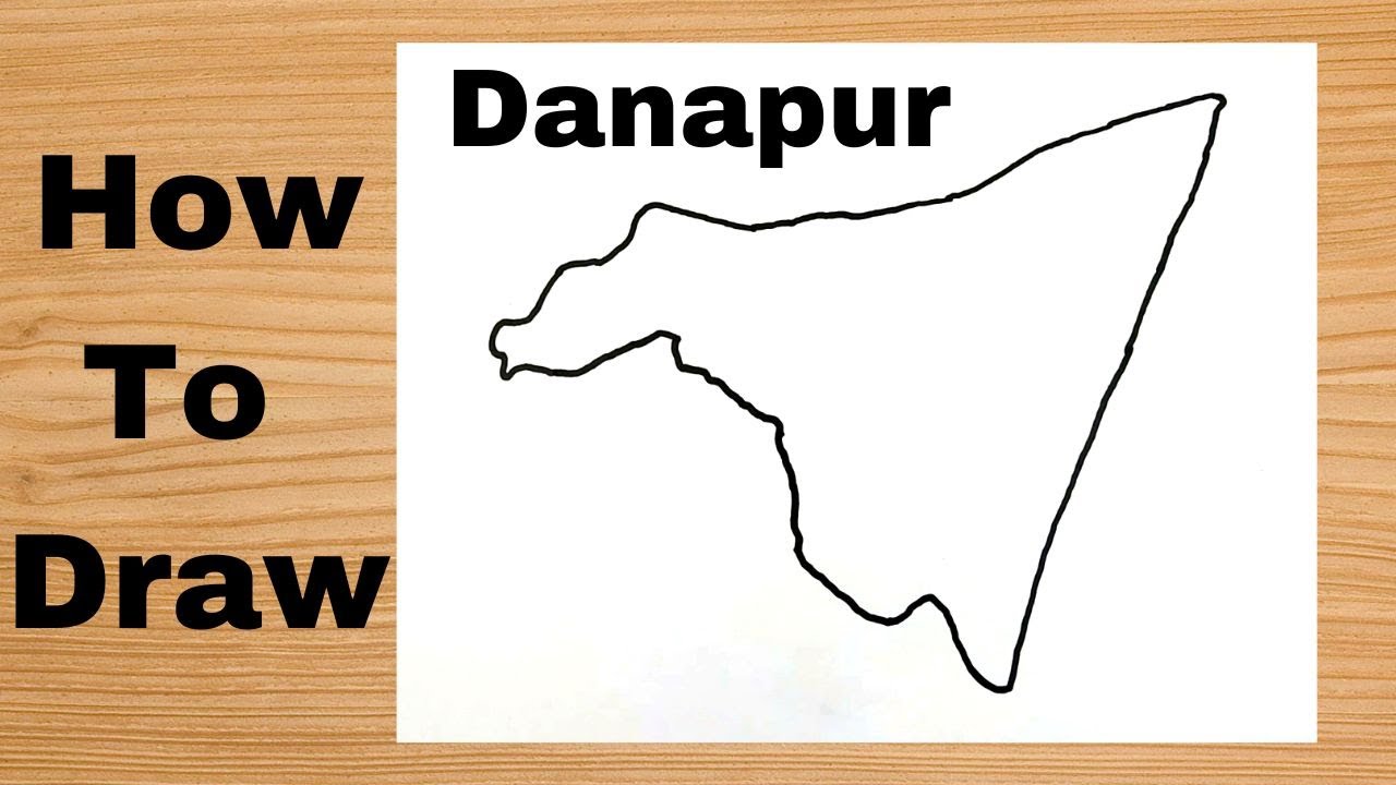 Drawing Danapur City Map - India