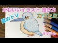 かわいいトリのイラスト〜カワセミ〜 [字幕]