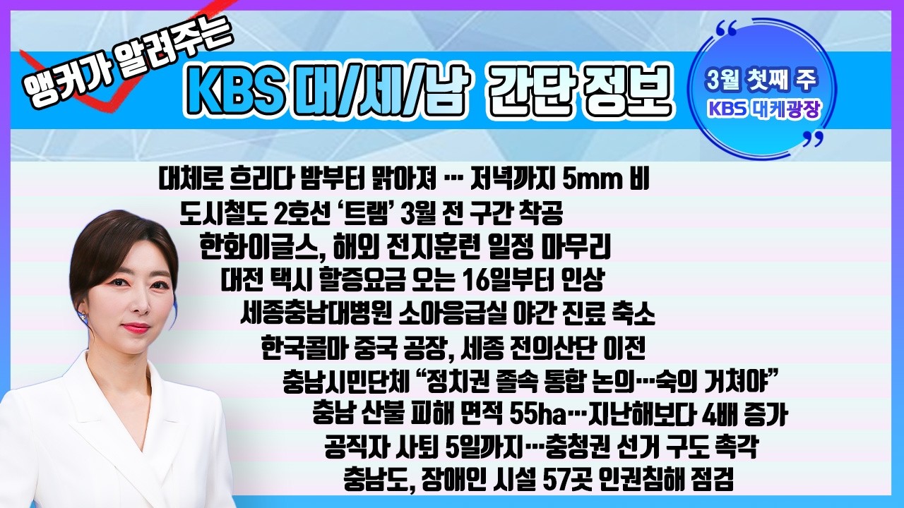 한 주의 간단정보 3월 첫째 주 대케광장