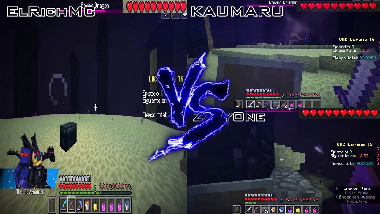 UHC ESPAÑA T6 Ep9 - ElRichMC vs ZadyOne y Kaumaru | BATALLA FINAL