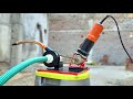 let&#39;s make a powerful water using angle grinder| 15ft pumping power