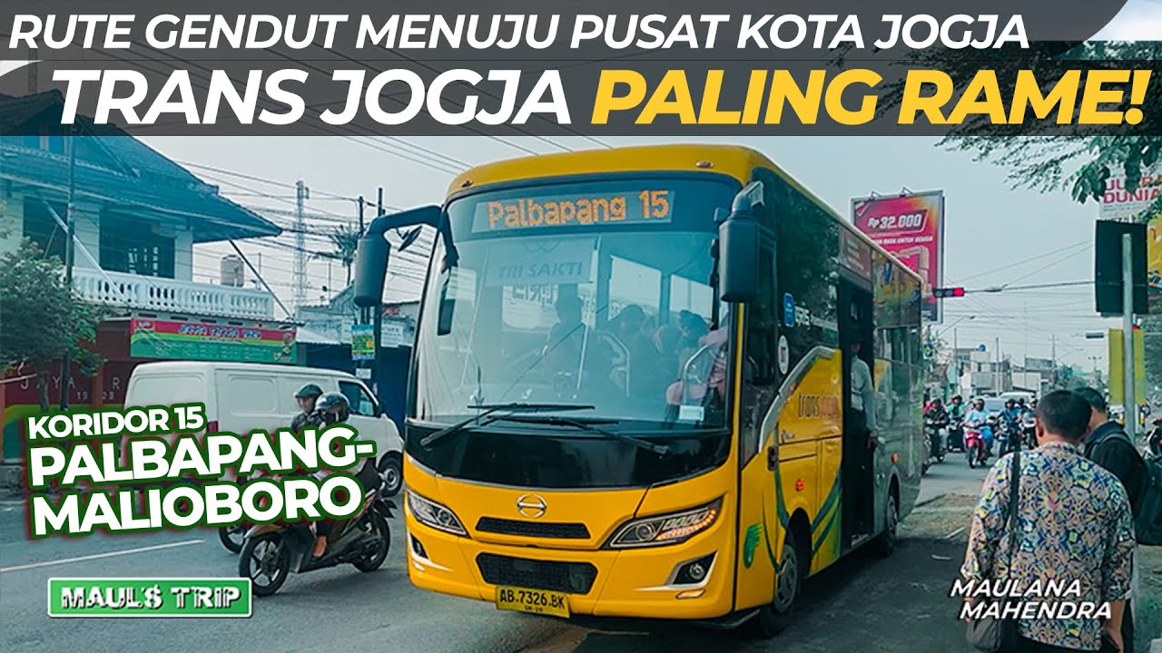 Rute Paling Rame TRANS JOGJA? Koridor 15 Penumpangnya Penuh Banget!