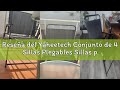 Reseña del Yaheetech Conjunto de 4 Sillas Plegables Sillas para Exteriores con Estructura de Metal R