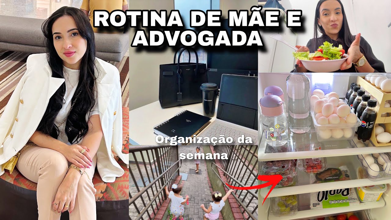 Rotina sendo advogada, tendo três filhas #real 