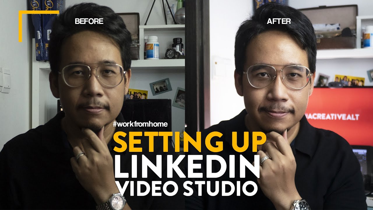 How to Setup Affordable Linkedin Video Studio at home - YouTube