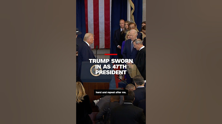Trump sworn in as 47th president
