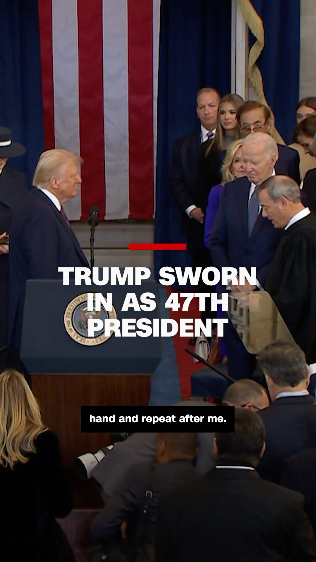 Trump sworn in as 47th president