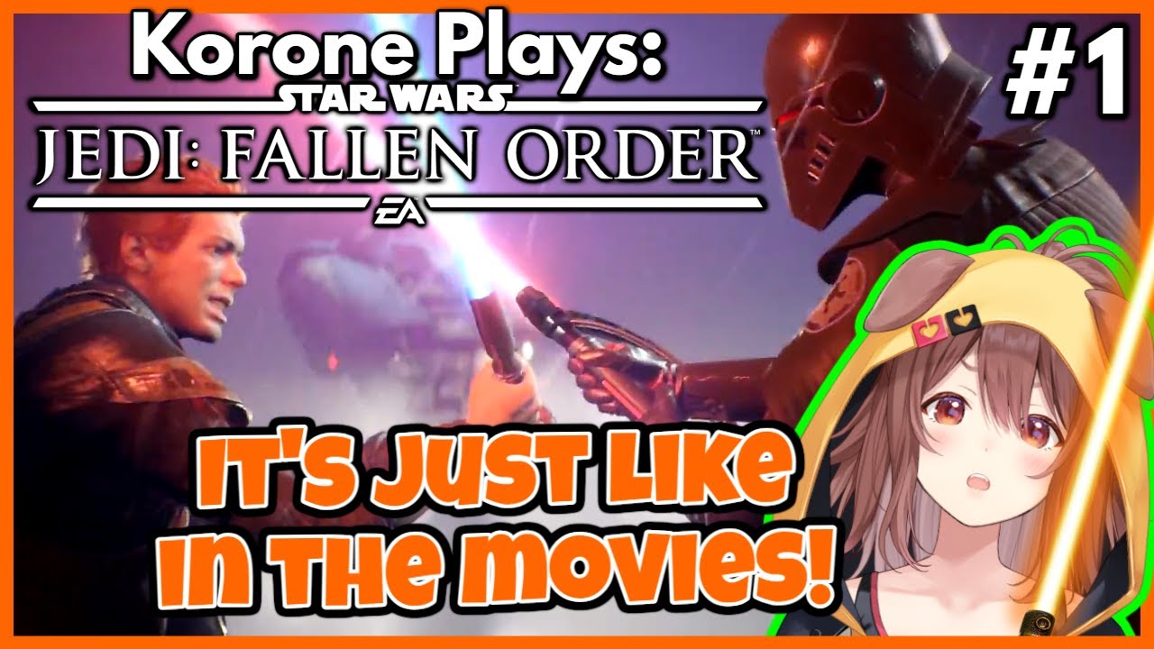 Korone Plays Through: Star Wars Jedi Fallen Order - Episode I The Dog Menace [ENG SUBS]