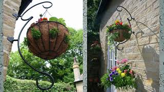 Hanging Basket Brackets uk, heavy duty, round hand.