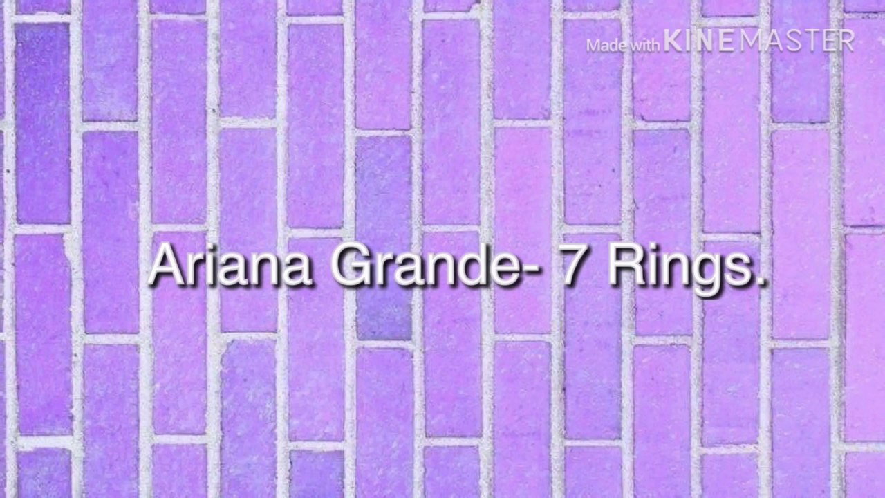 Ariana Grande- 7 rings(Lyrics/Letra) - YouTube