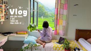 ⋆˚꩜｡Decor căn phòng ở quê, view triệu đô, tận dụng những đồ sẵn có trong nhà