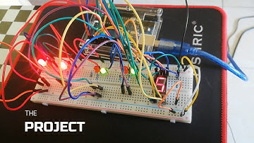 4 Junction Roundabout Traffic Light System Using Arduino+7 Segment LED Display
