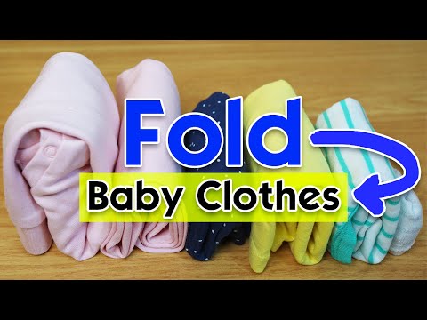 File-Folding Baby Clothes (to Organize Them Quickly)