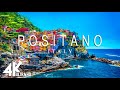 FLYING OVER POSITANO (4K UHD) - Relaxing Music Along With Beautiful Nature Videos - 4K Video UltraHD