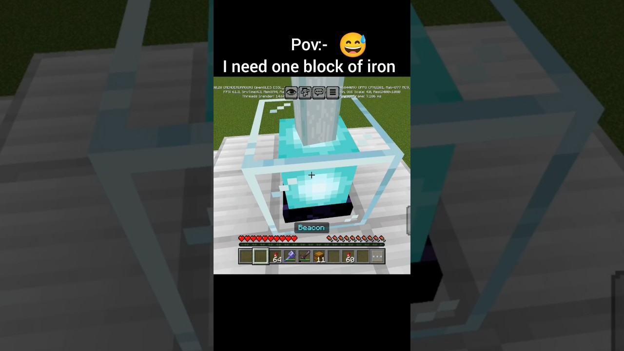 I Needed One Iron Block… So I Did THIS 😭😂 