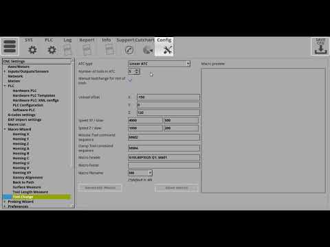 myCNC tutorial. Automatic Tool Change macro wizard.