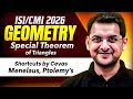 ISI 2026: Geometry | Special Theorem of Triangles | Abhay Sir | VOS