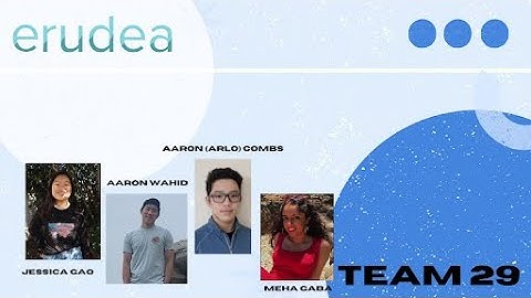 Team 29 - Erudea - LaunchX Demo Day 2021