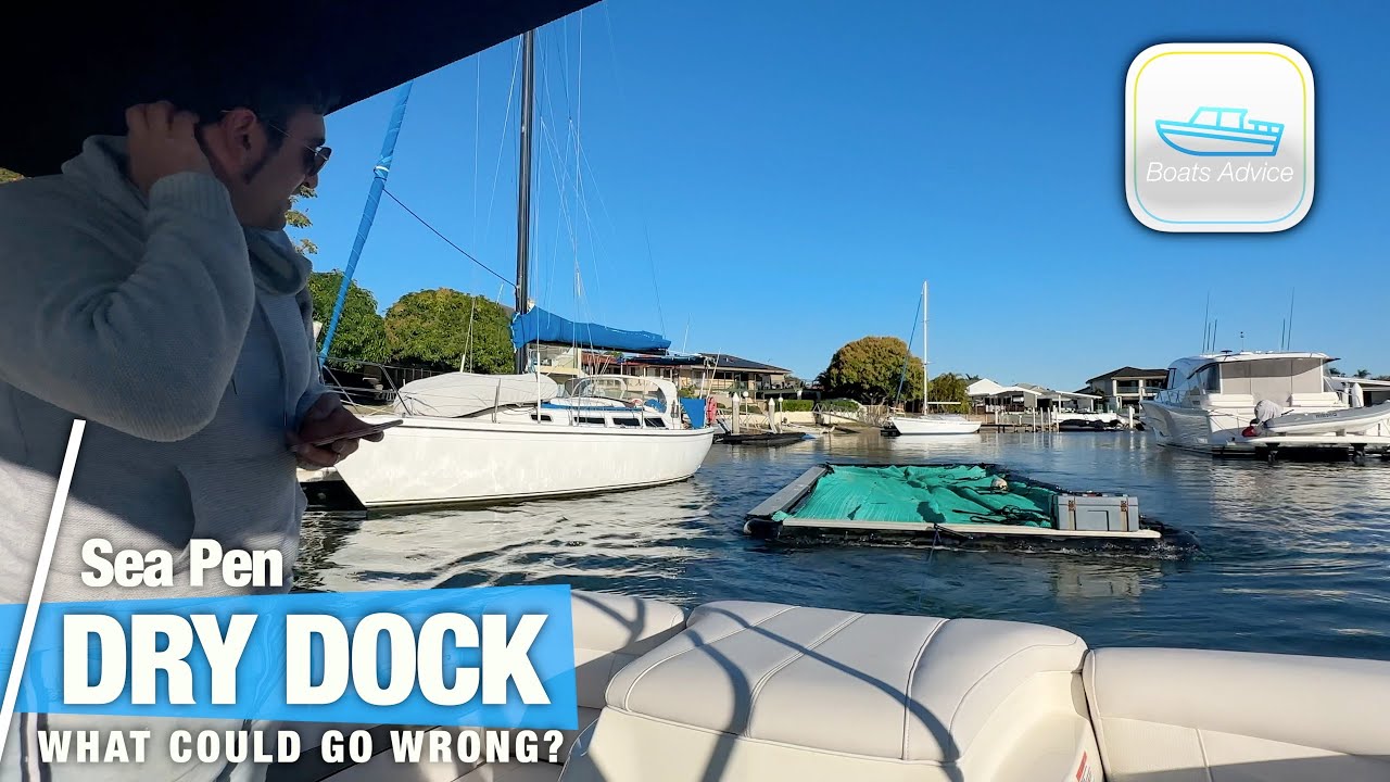 How to Tow a Boat SeaPen Dry Dock without CRASHING 💥🚢