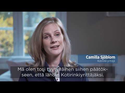 Kotirinki-yrittäjä Camilla Sjöblomin kokemuksia Kotirinki-yrittäjyydestä - video from Kotirinki