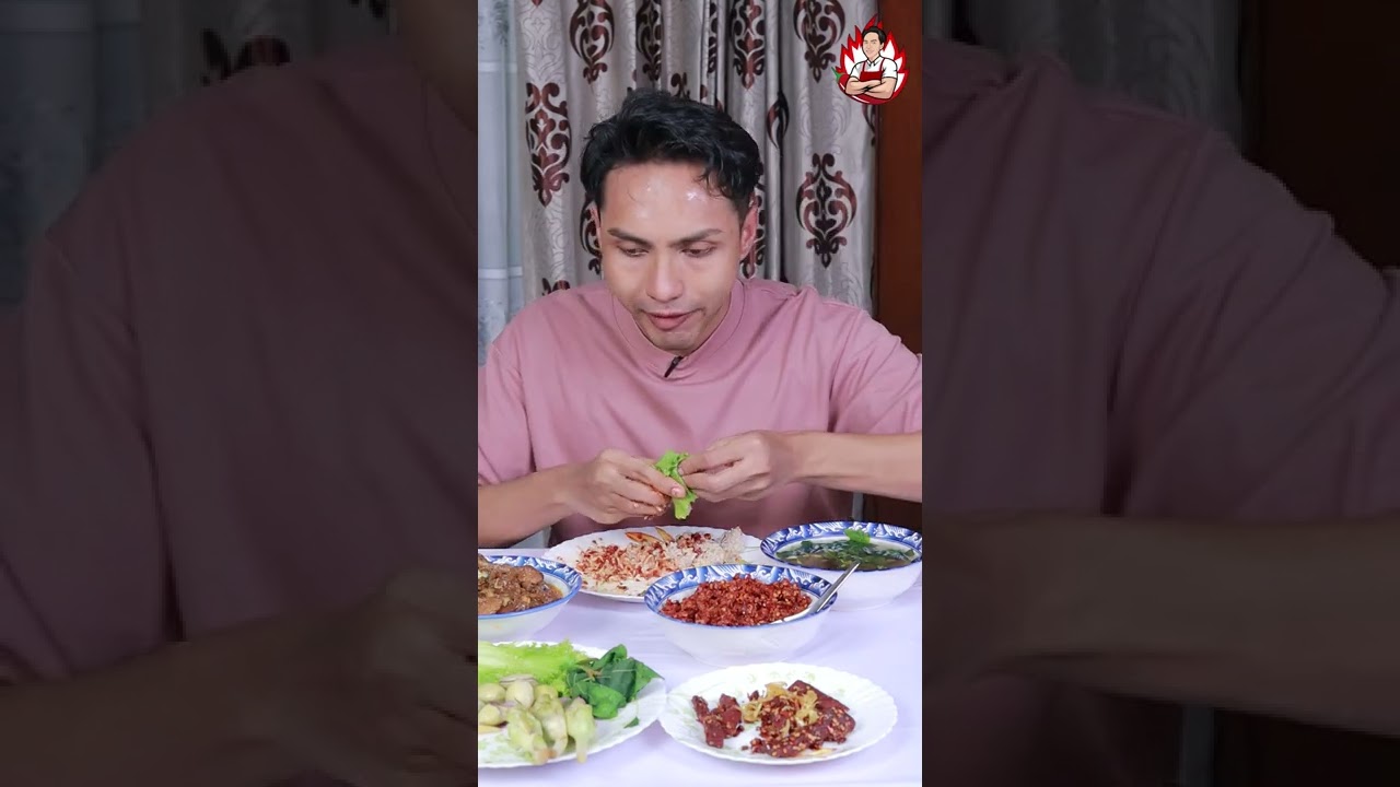 အညာငရုတ်သီးထောင်းနှင့် ဒန့်သလွန်ရွက်ဟင်းချို