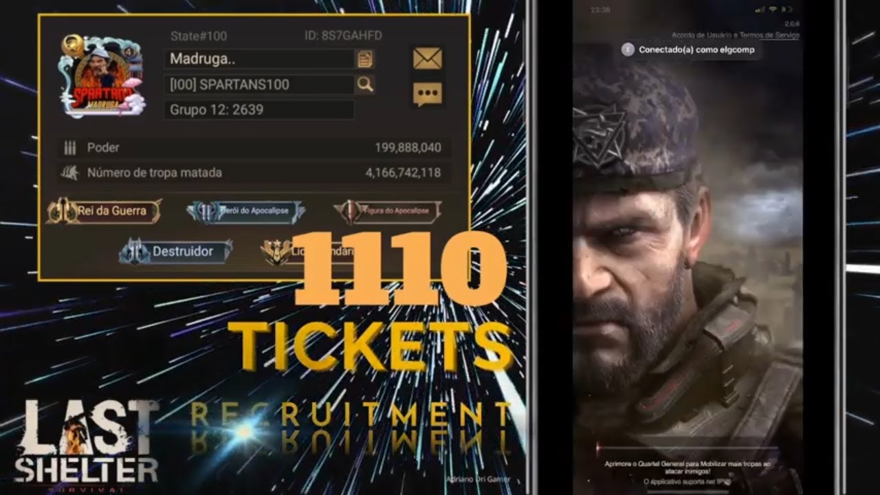 Last Shelter Survival - Recrutamento 1110 tickets AFINADOR FULL e BRILHO ESTELAR FULL [legendado]LSS