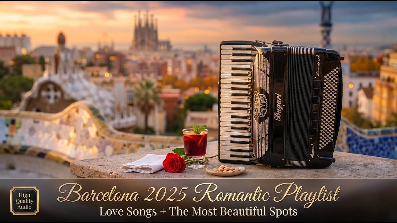 Barcelona 2025 Romantic Playlist ❤️ | Love Songs + The Most Beautiful Spots in Barcelona